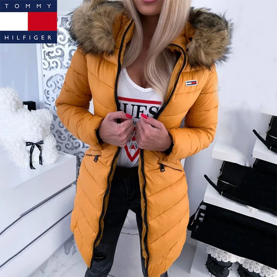 Dunjacka för Dam med Huva