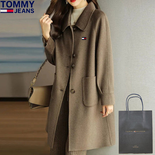 Lång Avslappnad Kashmirkappa